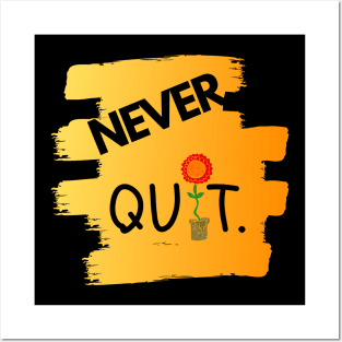 Never Quit 2.0 by Dreanpitch Posters and Art